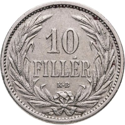 купить Венгрия 10 филлеров (filler) 1908