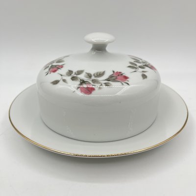 купить Маслёнка, украшенная цветочным декором, фарфор, деколь, золочение, Kahla, ГДР, 1970-1980 гг.