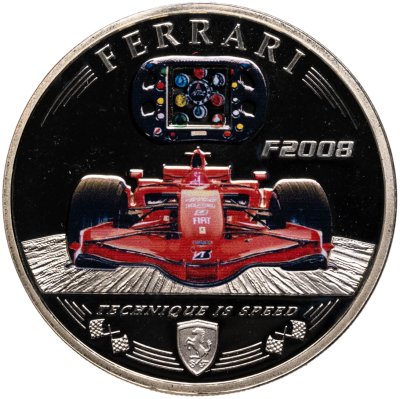купить Острова Кука 5 долларов 2008 «Феррари Ferrari F2008», в футляре