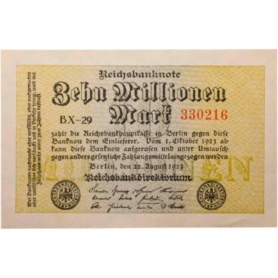 купить Германия 10000000 (10 миллионов) марок 1923