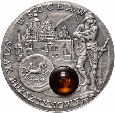 купить Остров Ниуэ 1 доллар 2009 «Янтарный путь-Вроцлав»