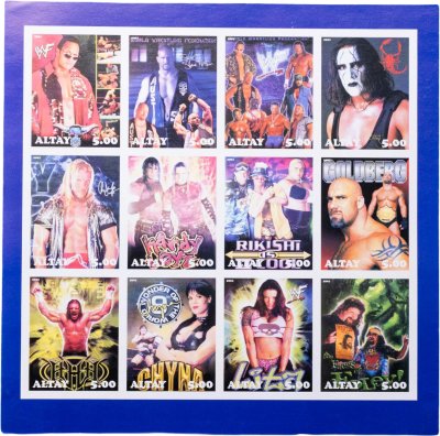 купить Марки квартблок "Спорт, Реслинг" 2001