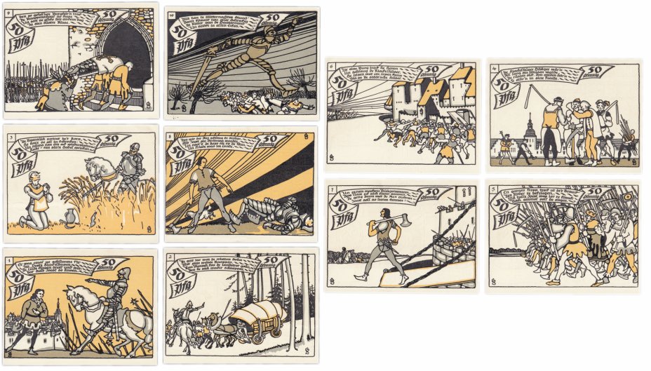 купить Германия (Вестфалия: Херне) набор из 10 нотгельдов 1921