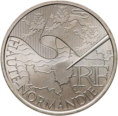 купить Франция 10 евро 2010 "Регионы Франции - Верхняя Нормандия"