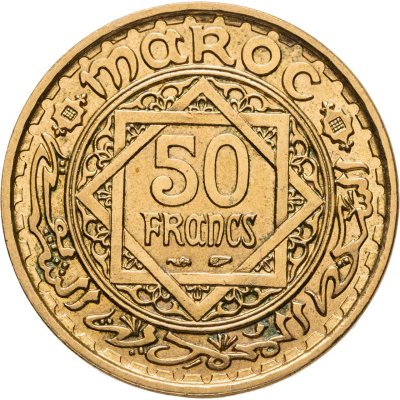 купить Марокко 50 франков (francs) 1952