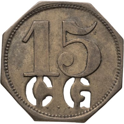 купить Германия, нотгельд 15 пфеннигов 1914-1924 Новый Стреловый Клуб (Neues Shutzenhaus)