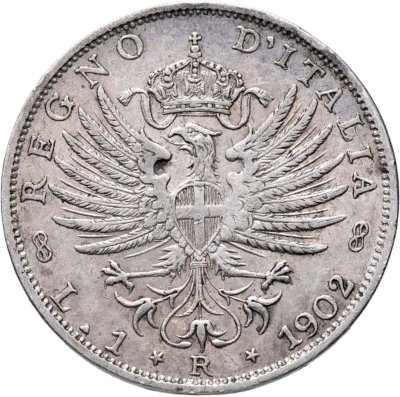 купить Италия 1 лира 1902