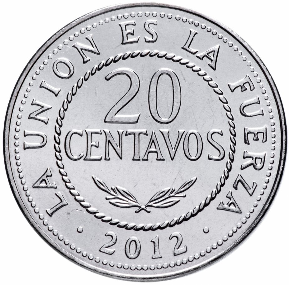 купить Боливия 20 сентаво (centavos) 2012