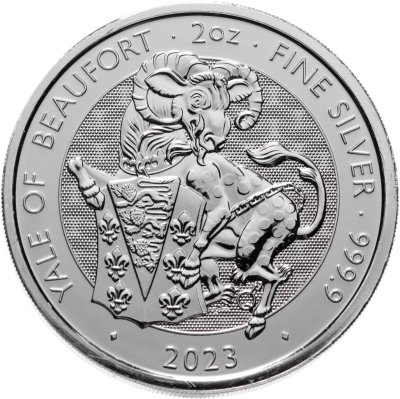 купить Великобритания 5 фунтов 2023 "Звери Королевы - Йель Бофорта"