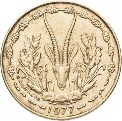 купить Западная Африка (BCEAO) 5 франков (francs) 1977