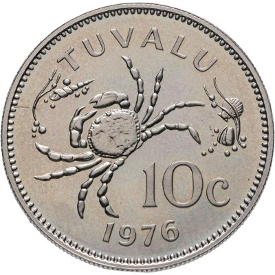 купить Тувалу 10 центов (cents) 1976