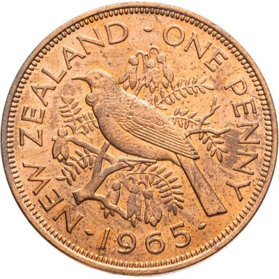 купить Новая Зеландия 1 пенни (penny) 1965