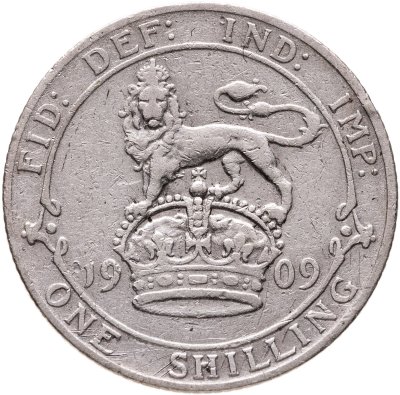 купить Великобритания 1 шиллинг (shilling) 1909