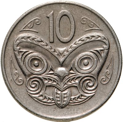 купить Новая Зеландия 10 центов (cents) 1982 Молодая королева