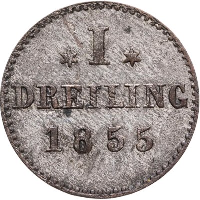 купить Гамбург 1 дрейлинг 1855