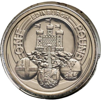 купить Великобритания 1 фунт 2011 "Столицы регионов - Эдинбург" в буклете