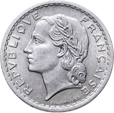 купить Франция 5 франков (francs) 1948 Без отметки монетного двора