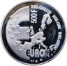 Купить Бельгия 500 франков 2001 "Председательство Бельгии в Евросоюзе"