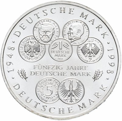 купить Германия 10 марок 1998 "50 лет Немецкой марке"