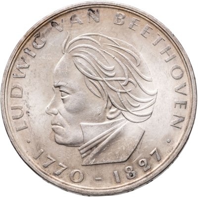 купить Германия 5 марок (deutsche mark) 1970 200 лет со дня рождения Людвига ван Бетховена