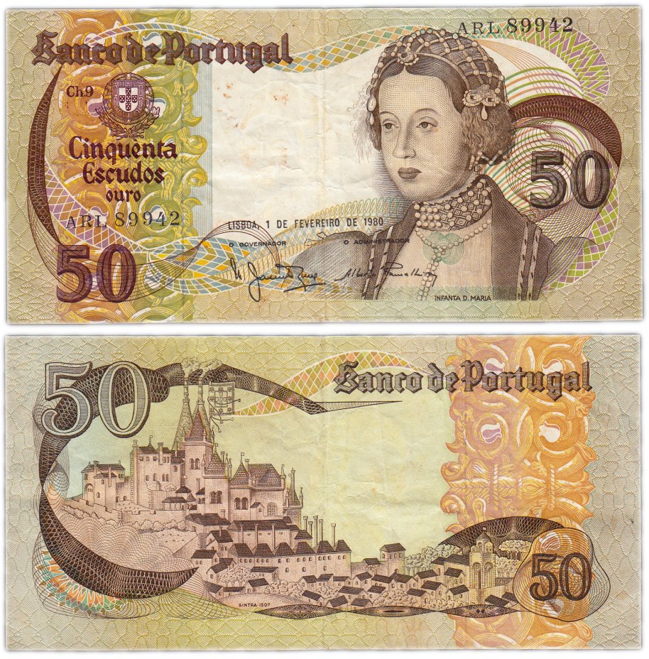 купить Португалия 50 эскудо 1980 (Pick 174b(6))
