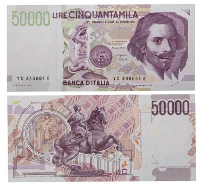 купить Италия 50000 лир 1992