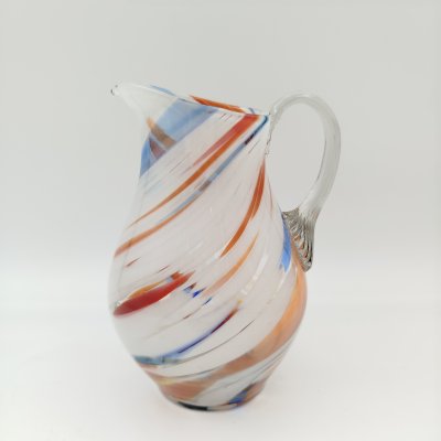 купить Кувшин с декором виде цветных полос, цветное стекло, СССР, 1970-1990 гг.