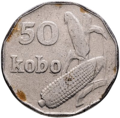 купить Нигерия 50 кобо (kobo) 1991