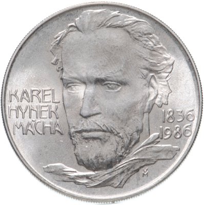 Купить Чехословакия 100 крон (korun) 1986  150 лет со дня смерти Карела Гинека Махи