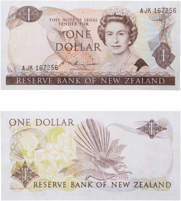 купить Новая Зеландия 1 доллар 1981-1992 год