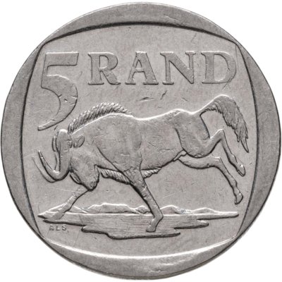 купить ЮАР 5 рандов (рэндов, rand) 1998