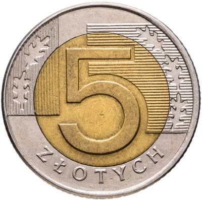 купить Польша 5 злотых (zlotych) 1994