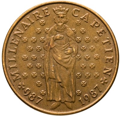 купить Франция 10 франков (francs) 1987 "Тысячелетие династии Капетингов"