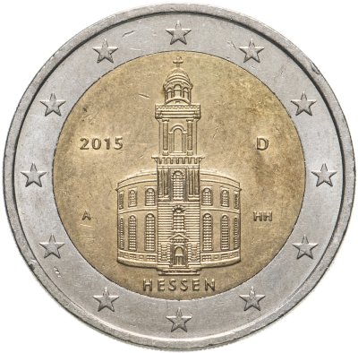 Купить Германия 2 евро 2015 D "Федеральные земли Германии: Гессен"