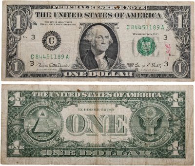 купить США 1 доллар 1969D года (Pick 349e) С-Филадельфия