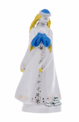 Купить Статуэтка "Снегурочка с косами", фарфор, роспись, Полонский ЗХК, автор В. Щербина, СССР, 1956-1972 гг.