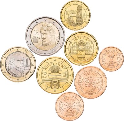 купить Австрия полный годовой набор из 8 монет евро 2020