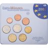 Купить Германия 2002 набор из 8-ми монет евро  в официальном буклете Монетный двор Штутгарт F