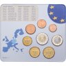 Купить Германия 2002 набор из 8-ми монет евро  в официальном буклете Монетный двор Штутгарт F