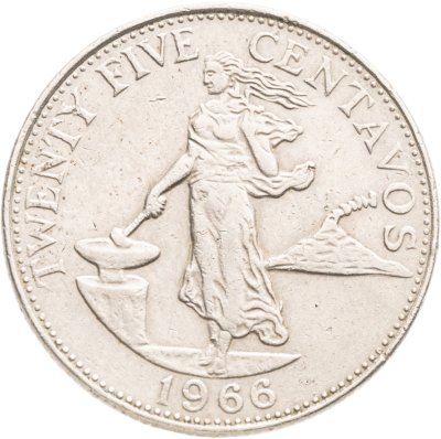 купить Филиппины 25 сентаво (centavos) 1966