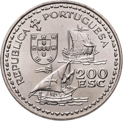 купить Португалия 200 эскудо (escudos) 1994 600 лет со дня рождения Генриха Мореплавателя