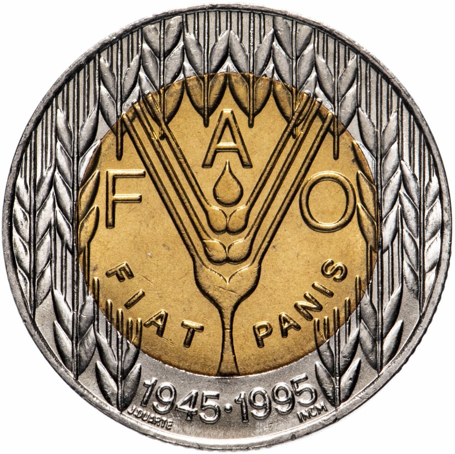 купить Португалия 100 эскудо (escudos) 1995 "50 лет продовольственной программе ФАО"