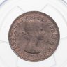 Купить Австралия 1/2 пенни 1960 (Елизавета II) в слабе PCGS MS63RB