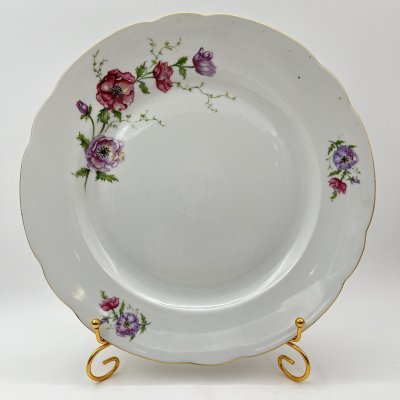 купить Блюдо с цветочным декором, "Gebrüder Benedikt", фарфор, деколь, золочение, Чехословакия, 1960-1990 гг.