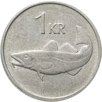 купить Исландия 1 крона (krona) 1981-1987 не магнетик
