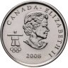 Купить Канада 25 центов (cents) 2008 "Ванкувер 2010 Олимпийские талисманы - Маги"