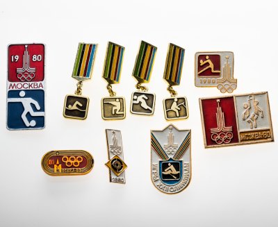 купить Знак набор из 10 штук "Олимпиада 80"