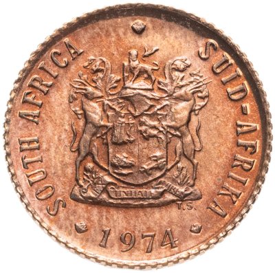 купить ЮАР 1/2 цента (cent) 1974