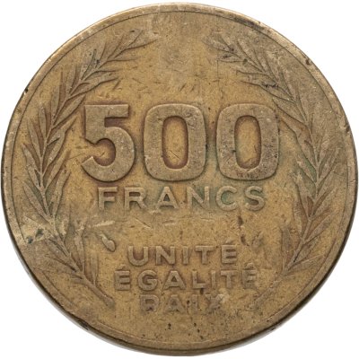 купить Джибути 500 франков (francs) 1989