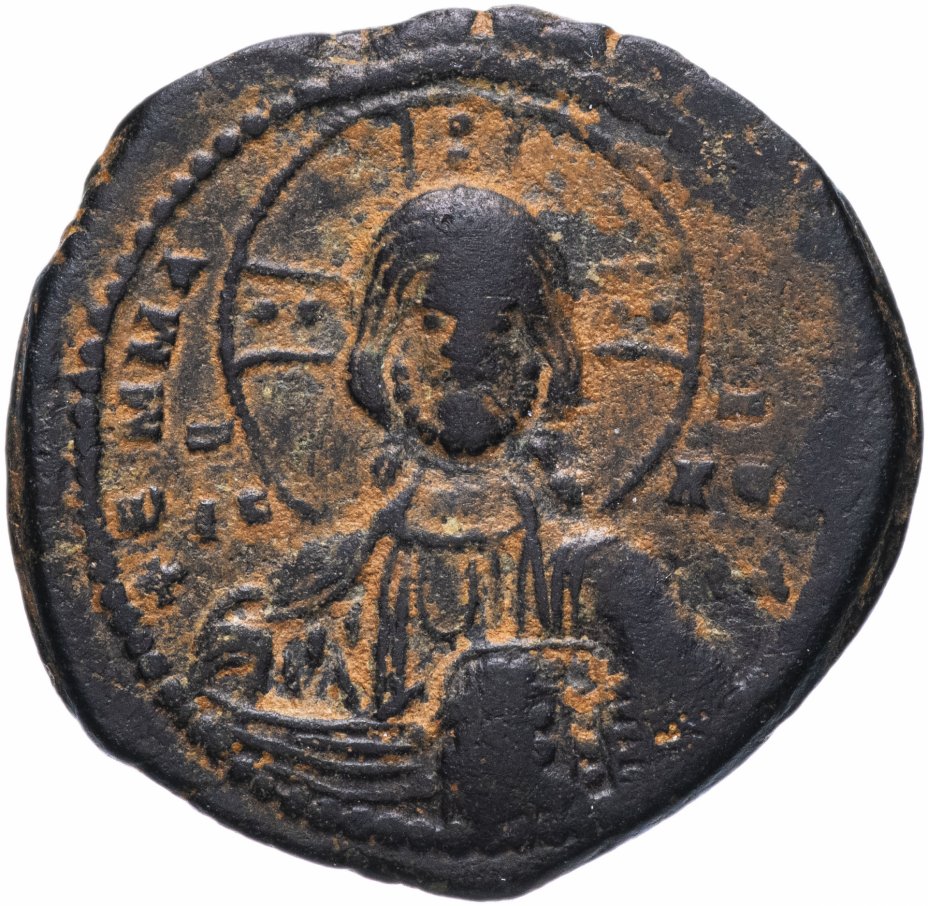 Бронзовая монета византии